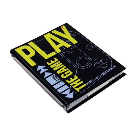 Notebook on rings, 160 sheets in the Play The Game cage, hard cover, glossy lamination, with a change of block-1