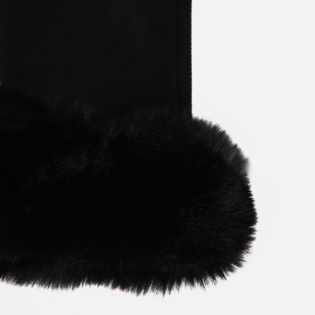 Gloves are female, dimensionless, without insulation, black color-1