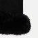 Gloves are female, dimensionless, without insulation, black color