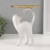 Souvenir Polystone stand "White Cat" 8.5x18x23 cm