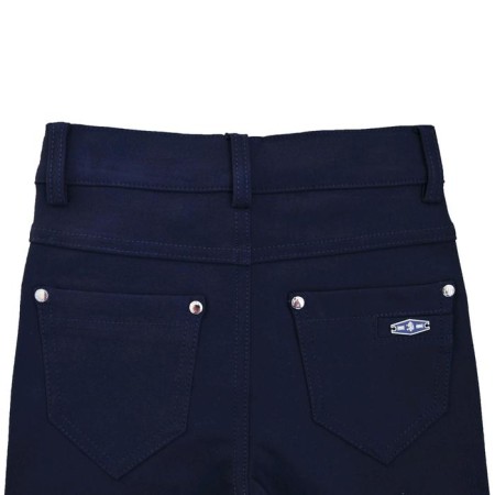 Брюки для девочек, рост 140 см, цвет синий-3