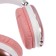 Wireless headphones RX-8, full-size, microphone, BT 5.3, AUX, 400 mAh, pink