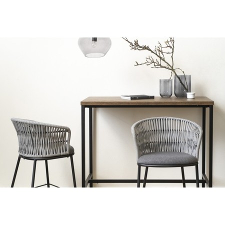 Semi-bank Haugen, 530 × 580 × 920 mm, dark gray / light gray color-1