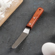 A blade-tank with a wooden handle, curved, 19.5 cm, working part 10 cm