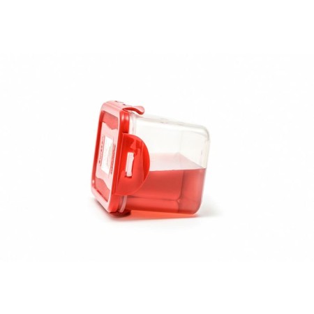 Oursson plastic container, red cover, 630 ml, rectangular-1