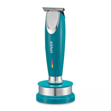 Trimmer KitFort KT-3110, 4 nozzles, battery, turquoise