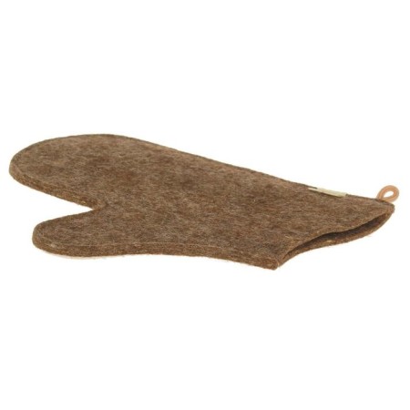 Gray mitten, Russian felt, 100% "our" wool-2