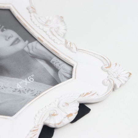 Photo frame Polystone 10x15 cm "openwork accents" white 15x23.5 cm-3