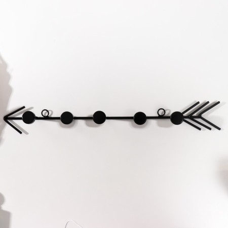 Decorative metal hooks "arrow" black 5.5x40 cm-1