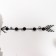 Decorative metal hooks "arrow" black 5.5x40 cm