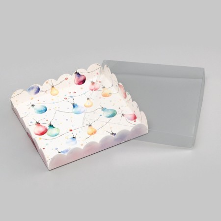 Bearbox, confectionery packaging, "Let Dreams come true", 18 x 18 x 3 cm, New Year-3