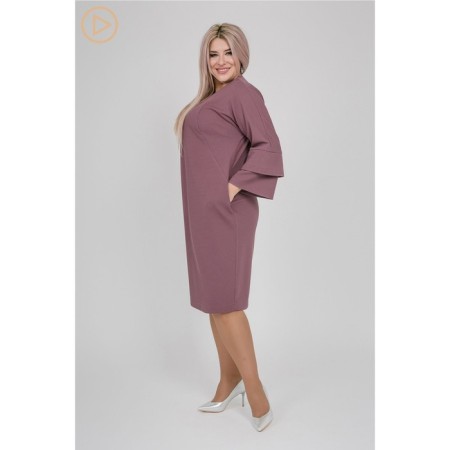 Women's dress, size 62, lilac color-4