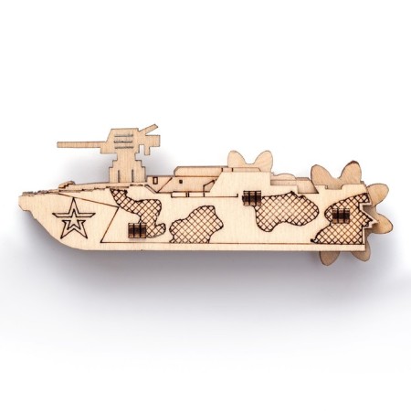 Wooden designer, prefabricated model "Kater. Raptor "-7