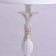 Table lamp "Candle", 1x40W E27, white 28x28x50 cm