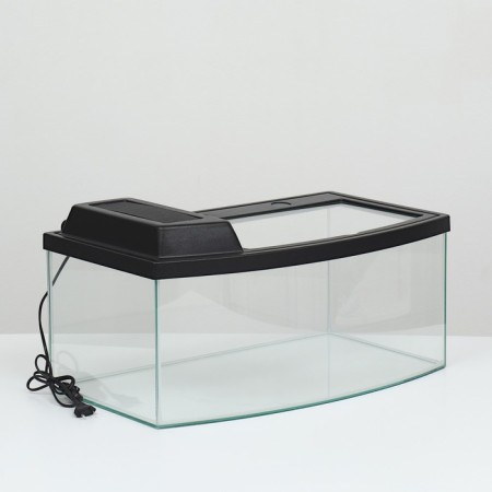 Terrarium TV panoramic with a lid, 50 liters