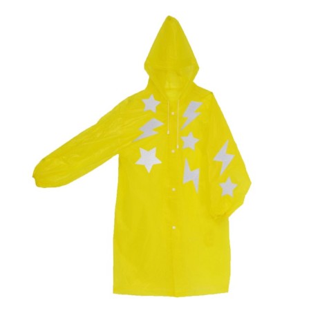 Lightning raincoat with reflective stickers, height 120-160 cm-2