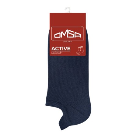 Men's socks shortened with Omsa Active false fed, size 42-44, BLU color