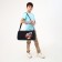 Sports bag with lightning, external pocket, black color