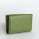 Women's wallet on magnet, green color
