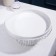 Ceramic dessert stand on a metal stand “Flora”, D = 26.5 cm, white color