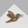 Book "Bird" hummingbirds, color black gold