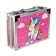 Set for drawing, in a suitcase, pink