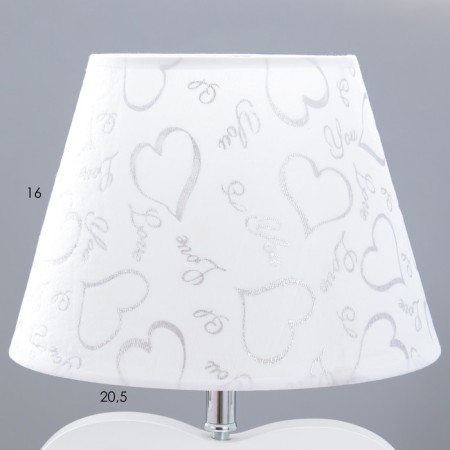 Board Lamp "Portrait" E27 40W white 23x23x42 cm Risalux-3