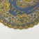Towa Grace napkin, openwork, oval, 30x45 cm, blue/gold color