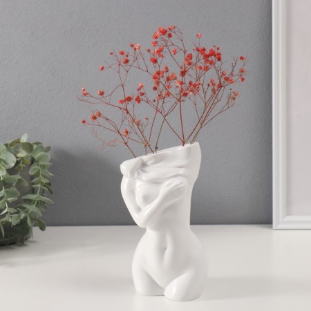 Souvenir Polystone Vazon "Sculpture. Women's Body" 9.9x18.6 cm