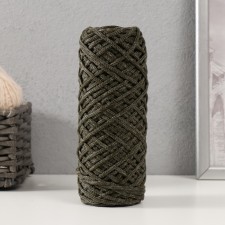 Knitting cord 35% cotton, 65% polypropylene 3 mm 85m/160 ± 10 g (khaki/swamp)