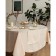 Tablecloth, size 160x160 cm, beige color