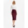 Skirt with a female section, minku, burgundy color, size 50