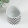 Bank for candles ceramics "Black Triangles" 200 ml 7.3x7.3x7.3 cm