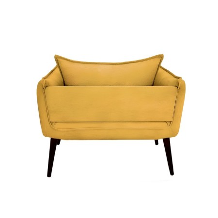 The Naples chair, without a mechanism, velor, mustard color-2