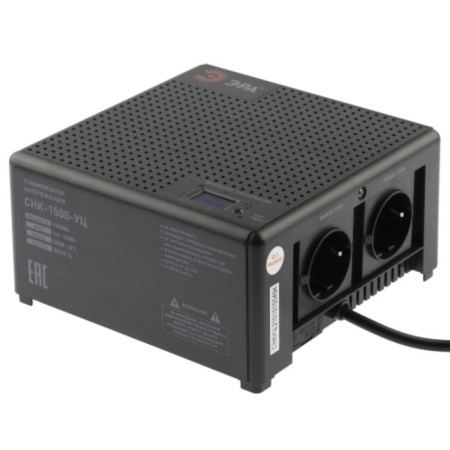 ERA voltage stabilizer CNK-1500-UC compact universal, 140-260V/220V, 1500VA
