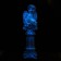 Luminous figure "Angel sitting on a column" 17x51x16cm