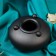 Musical instrument glucophone, black, 8 petals, 15 x 9 cm