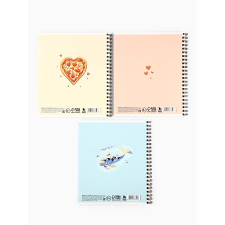 Notebook A5, 48 liters per spiral, internal block No. 1 MIX "Anime Kotiki"-3