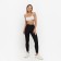 Female leggings, black color, size 42
