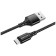Cable Borofone BX54, microUSB - USB, 2.4 A, 1 m, nylon braid, black