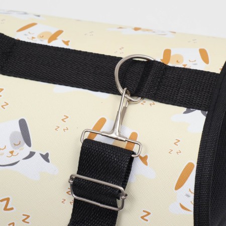 Bag - carrying of animals "puppies", beige, size L, 52 x 28 x 28 cm-4