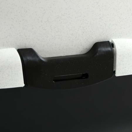 Domik toilet for cats closed with a door 50*38*37 cm, black and white-6