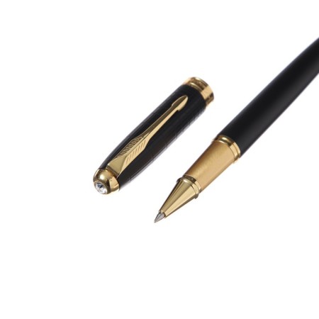 Gift Roller handle, in the leatherette case, matte black body, gold-3