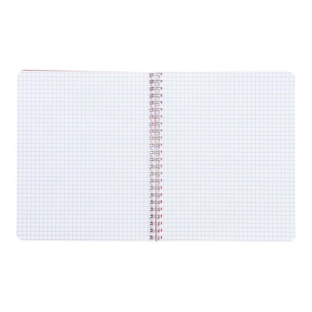 Notebook on the crest A5 96 sheets in the Calligrata cage red, plastic cover, OFSET block-1