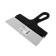 Faced scrap spatula, 250 mm, stainless steel, plastic handle
