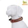 Leather collar on felt decorated, 65 x 3.5 cm, Osh 50-60 cm, brown