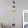 Wind Music Metal "Cash toad with Monet" 3 bells 34x5.6x5.6 cm