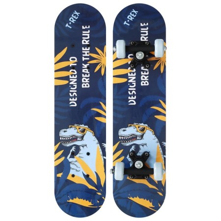 Skateboard Teenage Onlitop T-Rex, 62x16 cm, PVC 50 mm wheels, plastic frame-1