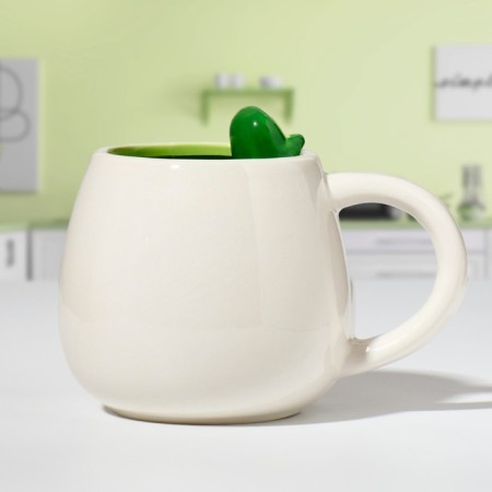Ceramic mug “Everything will be avocent”, 300 ml, white color-1