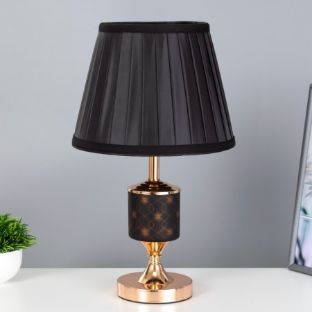 Seville table lamp E27 40W black and gold 25x25x42 cm Risalux